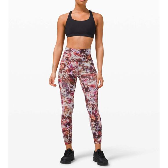 Lululemon Wunder Train High Rise Tight 25" Urbantricity Multi W5CQOS Size 4 - Picture 1 of 5